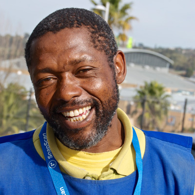 Fezile Ntshebe first joined The Big Issue in February this year, after losing his job as a security guard. His cousin, previous Vendor of the Month Elliot Bloom, had told him about The Big Issue and when he lost his job he decided to take Elliot’s advice and become a vendor.