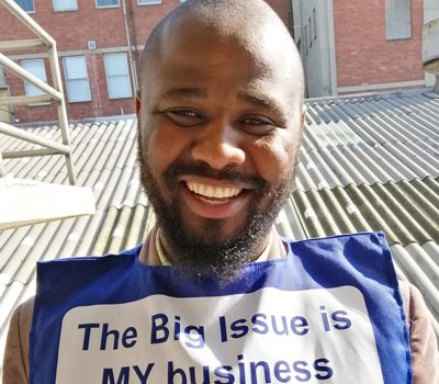 Zuko Pholo, our Big Issue vendor of the month, is a dedicated young man who would move mountains to see himself succeed in the future.