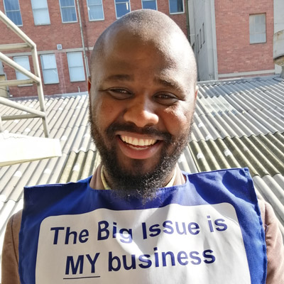 Zuko Pholo, our Big Issue vendor of the month, is a dedicated young man who would move mountains to see himself succeed in the future.