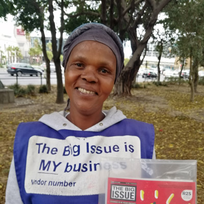 Known for her smile and friendly wave between cars, Big Issue vendor Bongiwe Mqhakayi is one remarkable woman. She shares some of her aspirations for 2020.